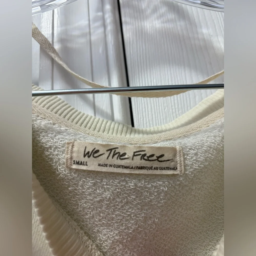 We the Free People Graphic Camden Montana Oversized Pullover Sweatshirt Small - Picture 4 of 5